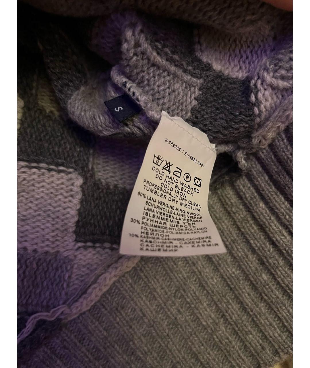 TRUSSARDI Серый шерстяной кардиган, фото 5