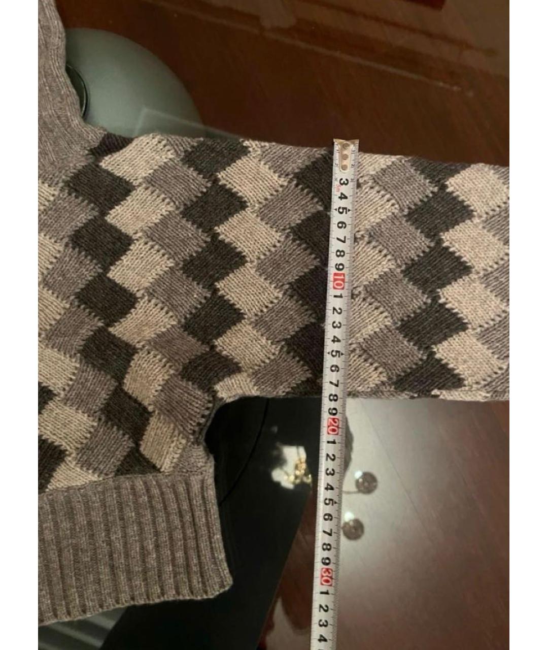 TRUSSARDI Серый шерстяной кардиган, фото 4