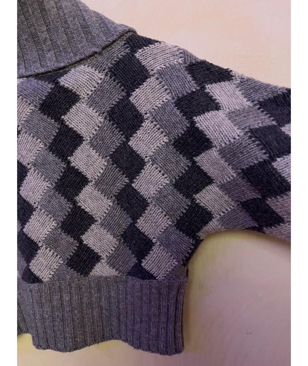 TRUSSARDI Серый шерстяной кардиган, фото 4