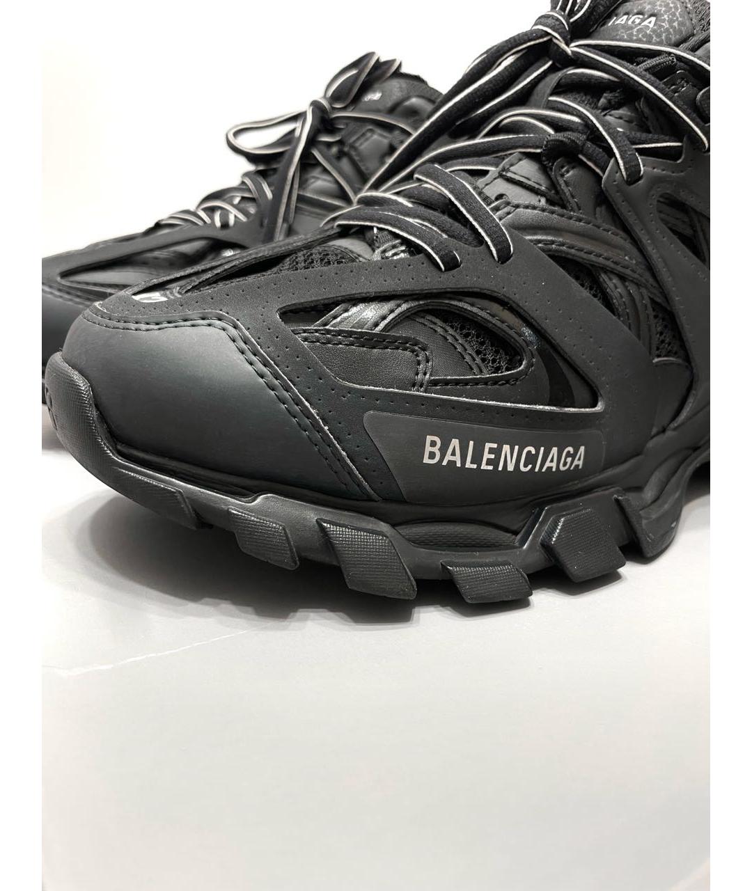 BALENCIAGA Черные текстильные низкие кроссовки / кеды, фото 6