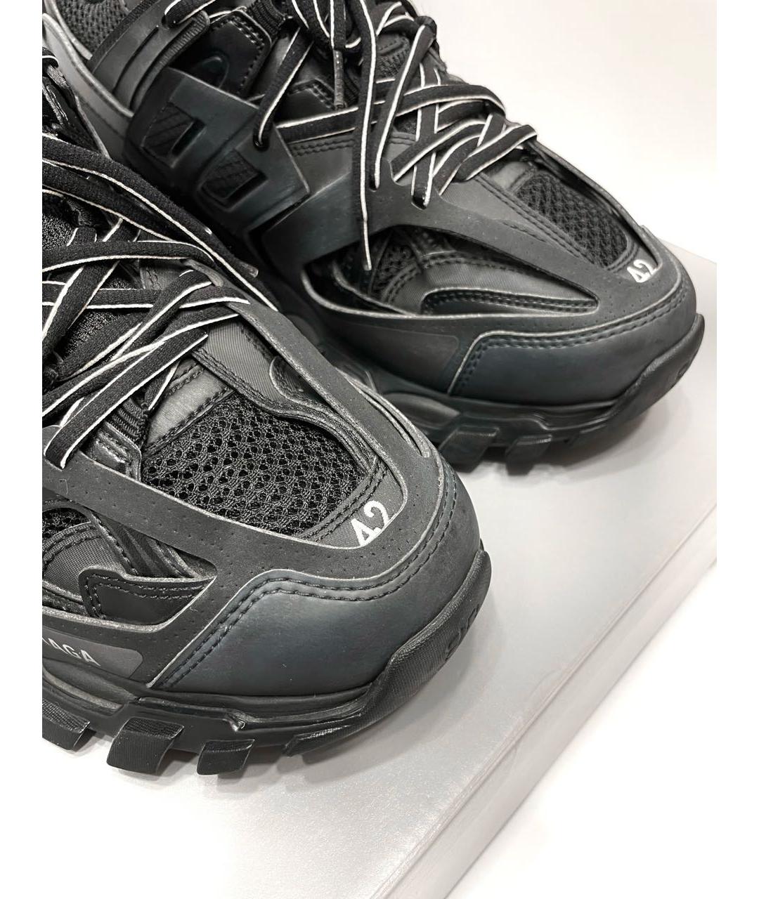 BALENCIAGA Черные текстильные низкие кроссовки / кеды, фото 7