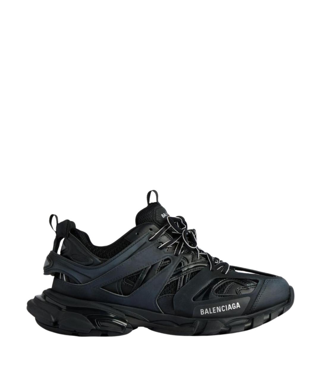 BALENCIAGA Черные текстильные низкие кроссовки / кеды, фото 1