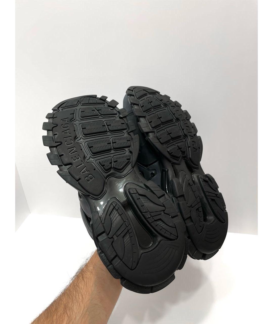 BALENCIAGA Черные текстильные низкие кроссовки / кеды, фото 5