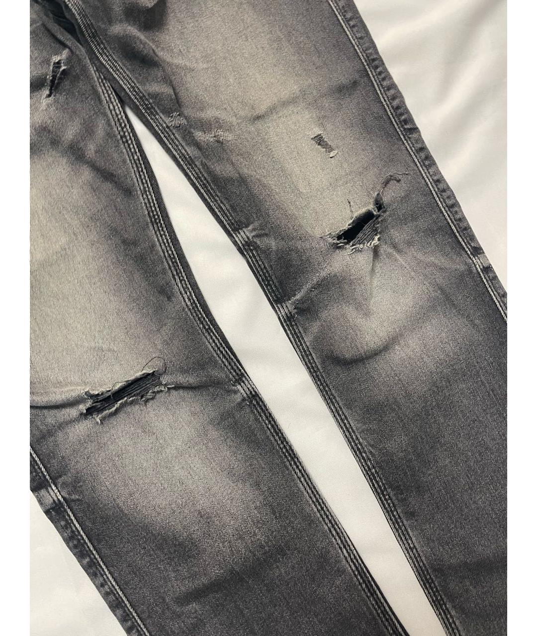 HUGO Серые хлопковые джинсы скинни, фото 4