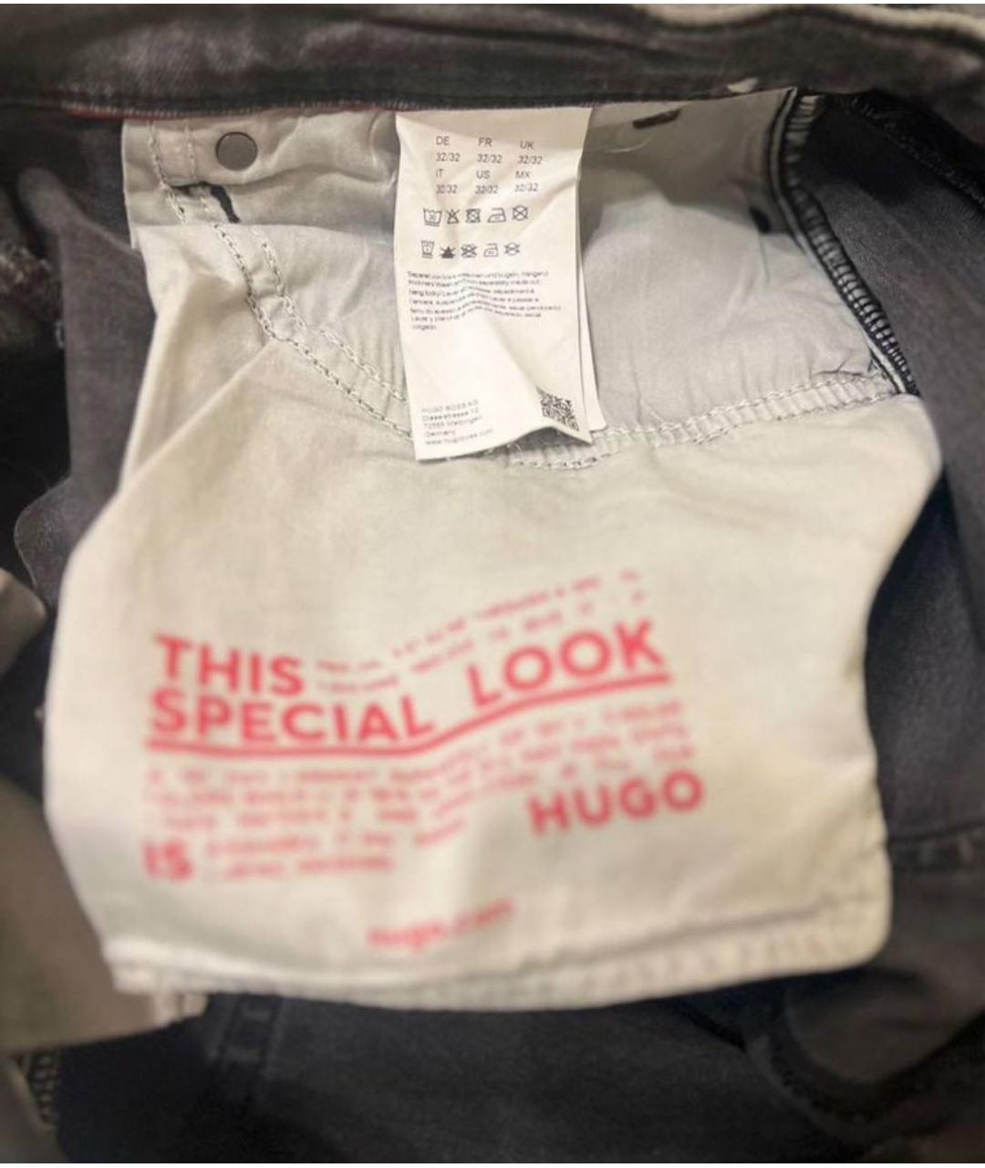 HUGO Серые хлопковые джинсы скинни, фото 7