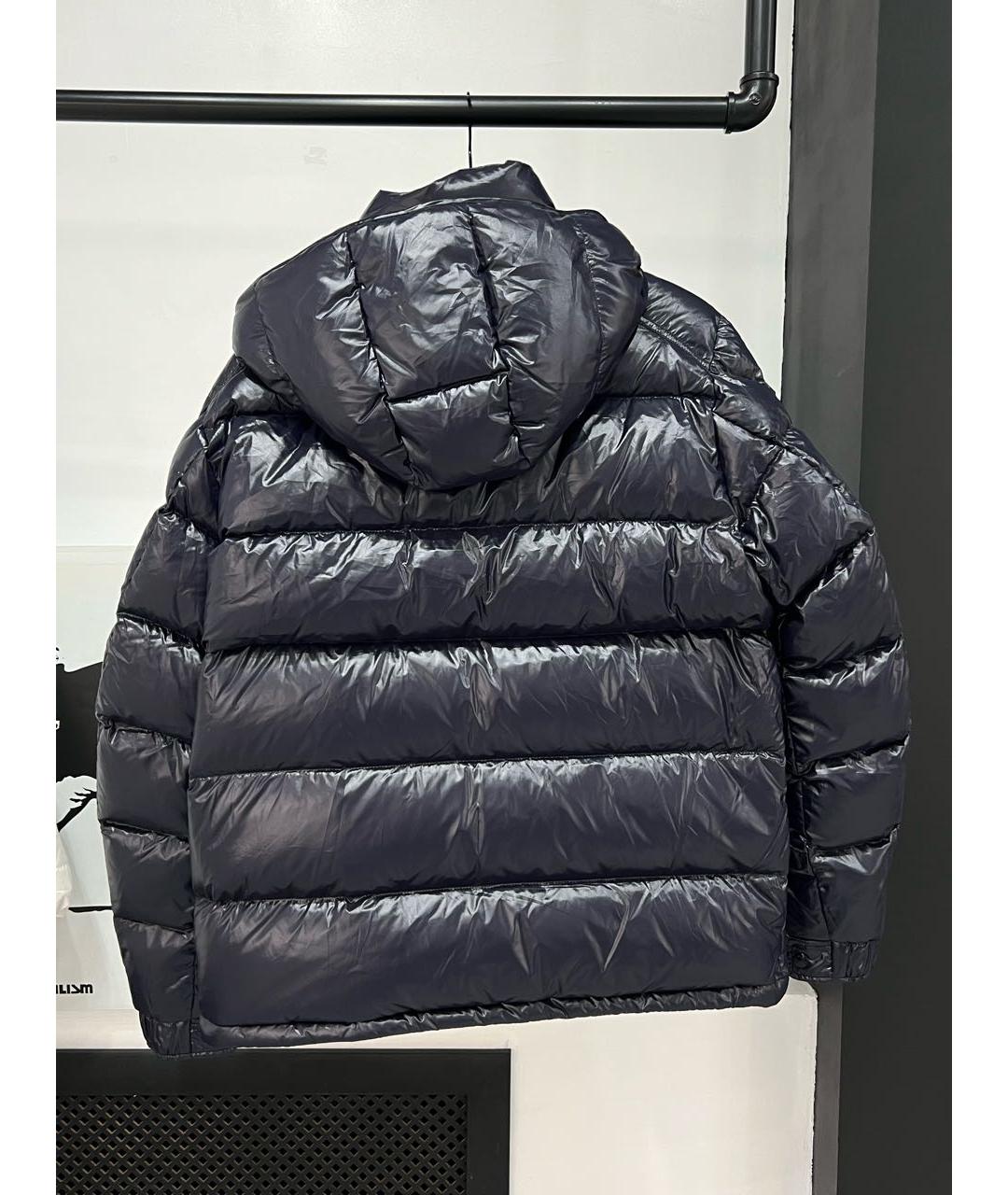 MONCLER Темно-синий пуховик, фото 3