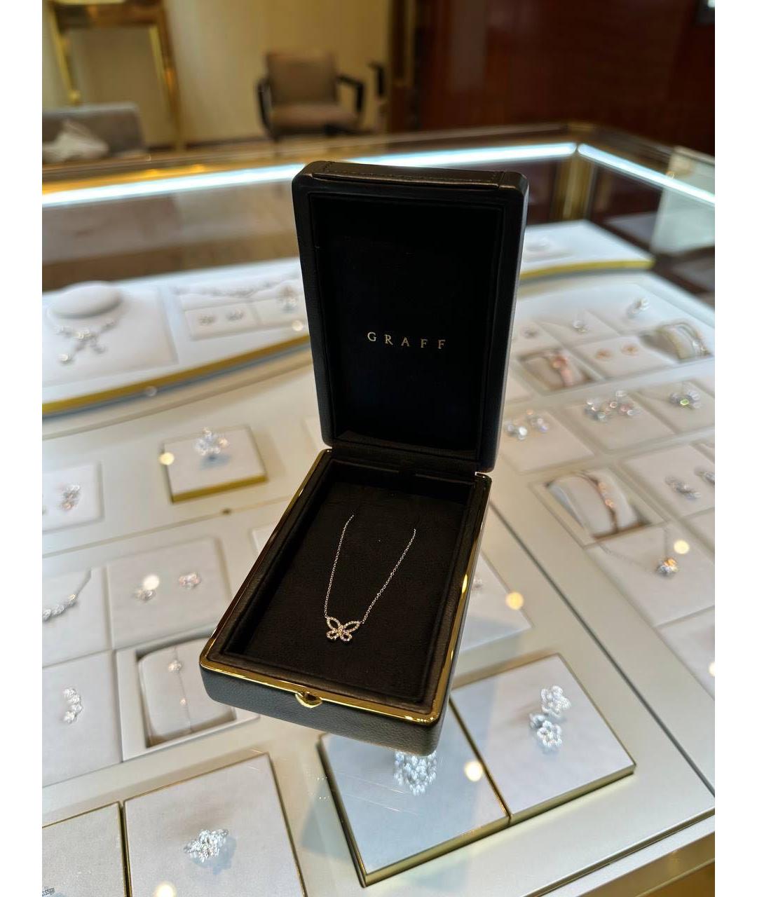 GRAFF Белая подвеска из белого золота, фото 6