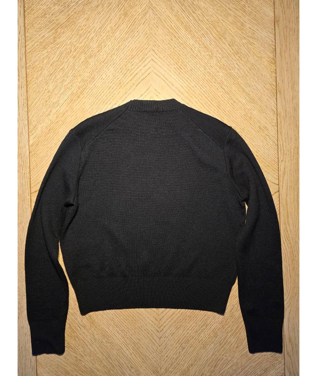 AMI ALEXANDRE MATTIUSSI Черный шерстяной джемпер / свитер, фото 2