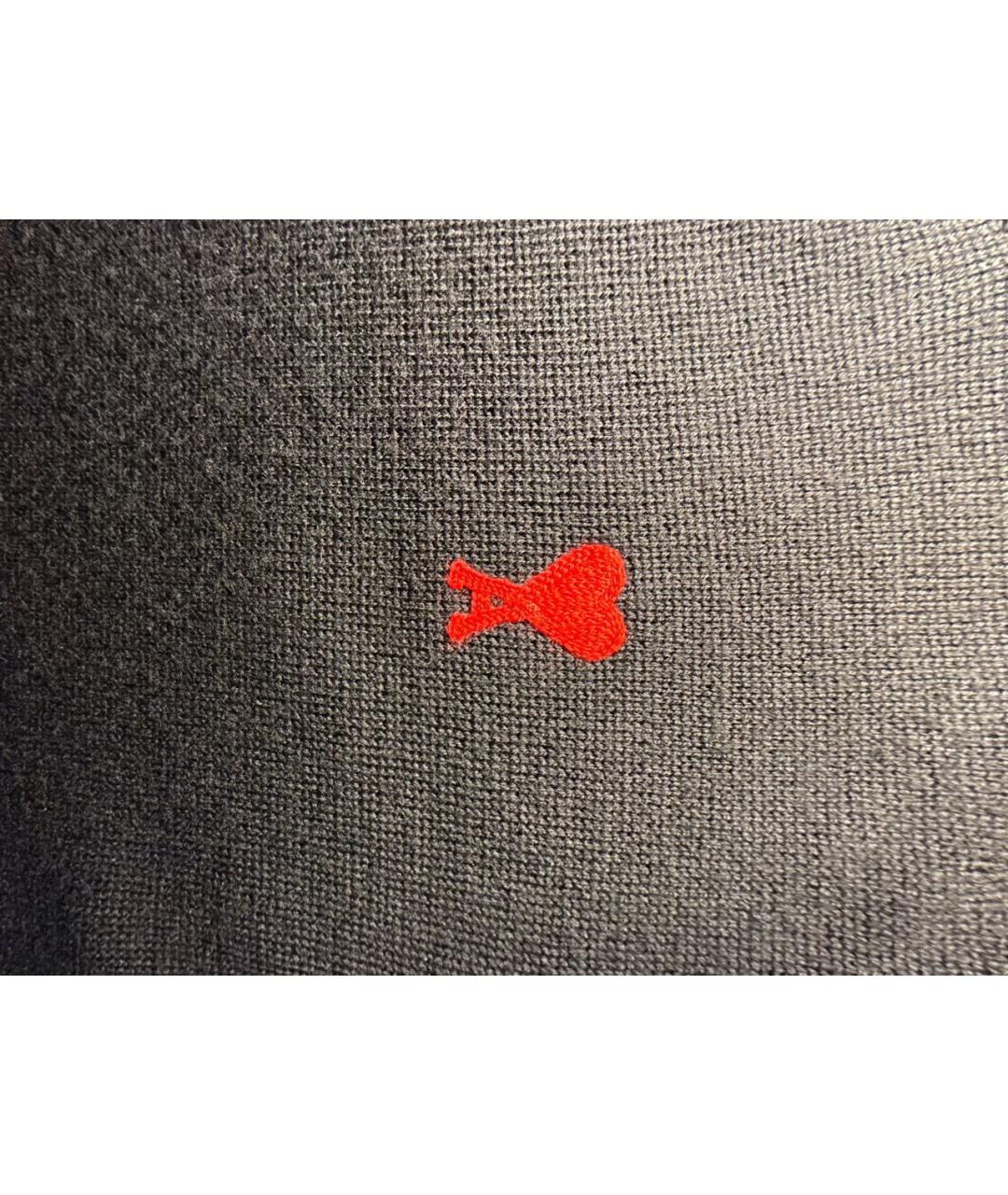 AMI ALEXANDRE MATTIUSSI Черный шерстяной джемпер / свитер, фото 7