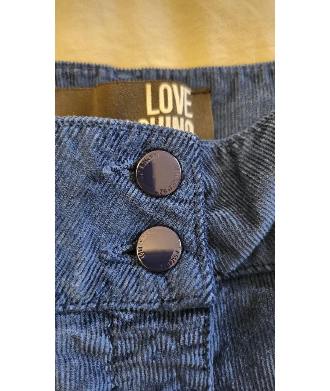 LOVE MOSCHINO Синие хлопковые кюлоты, фото 8