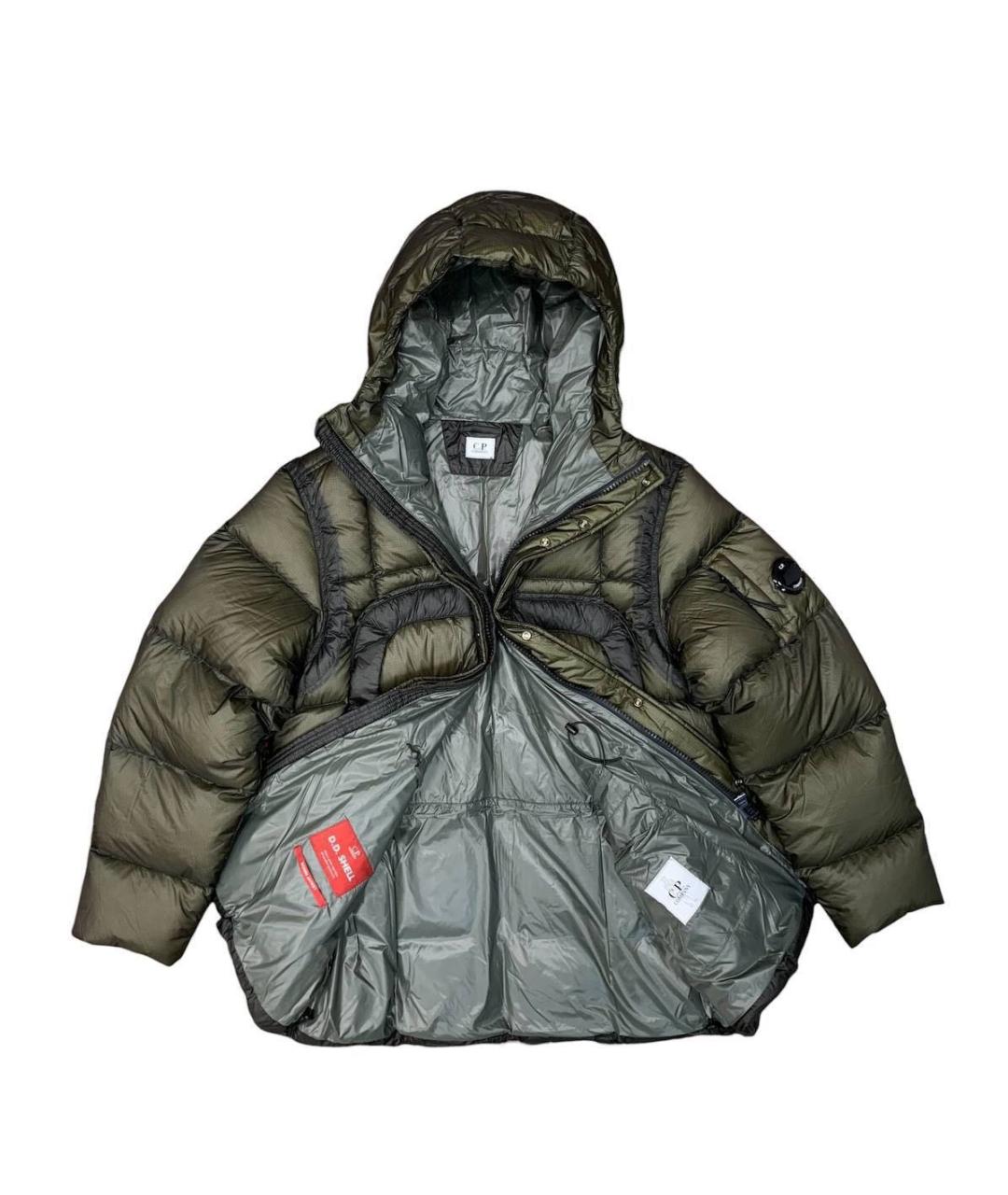 CP COMPANY Хаки полиамидовый пуховик, фото 5