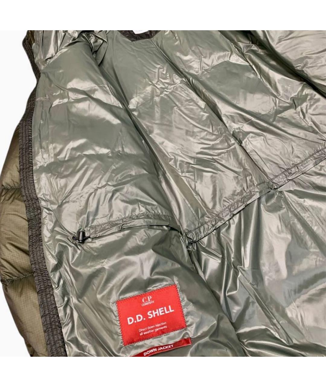 CP COMPANY Хаки полиамидовый пуховик, фото 4