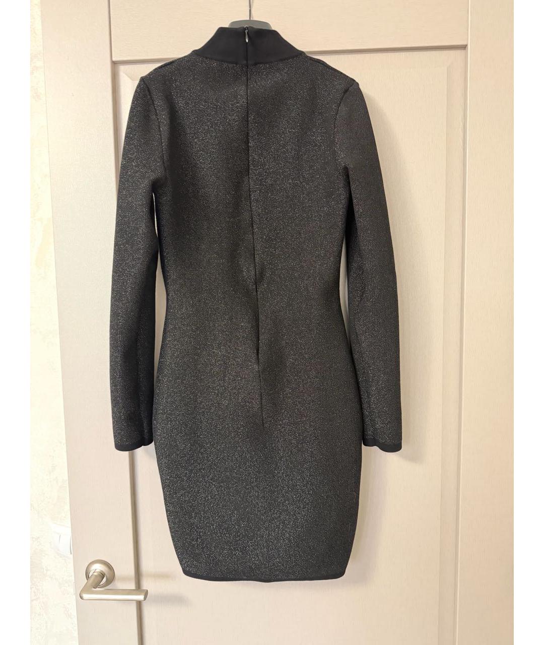 PHILIPP PLEIN Черное вискозное повседневное платье, фото 8