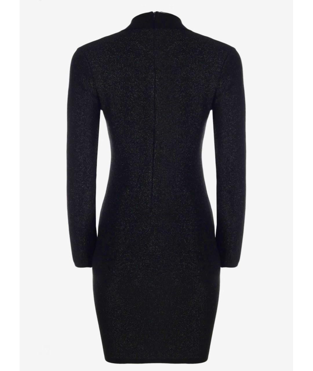 PHILIPP PLEIN Черное вискозное повседневное платье, фото 2