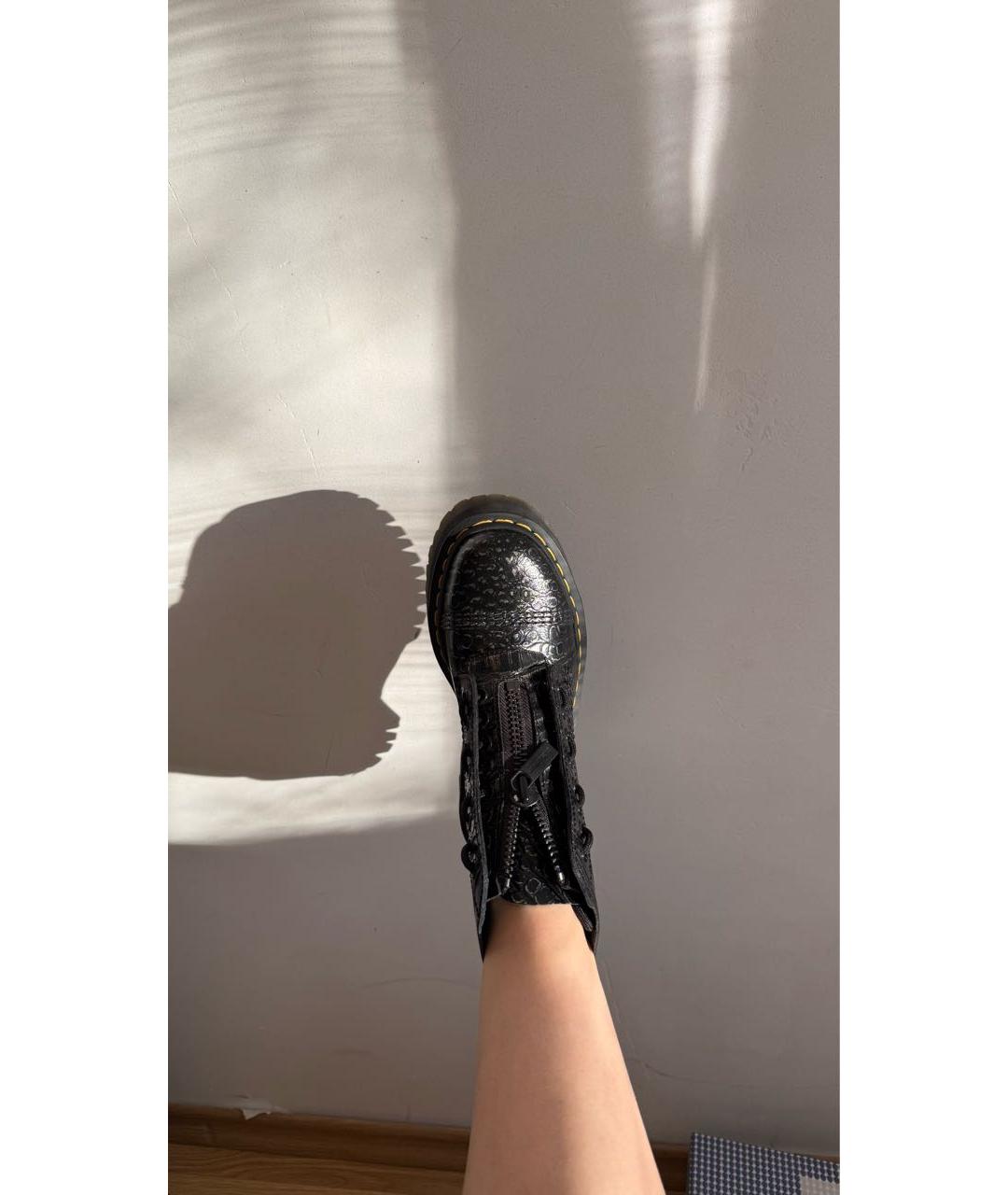 DR. MARTENS Черные кожаные ботинки, фото 8