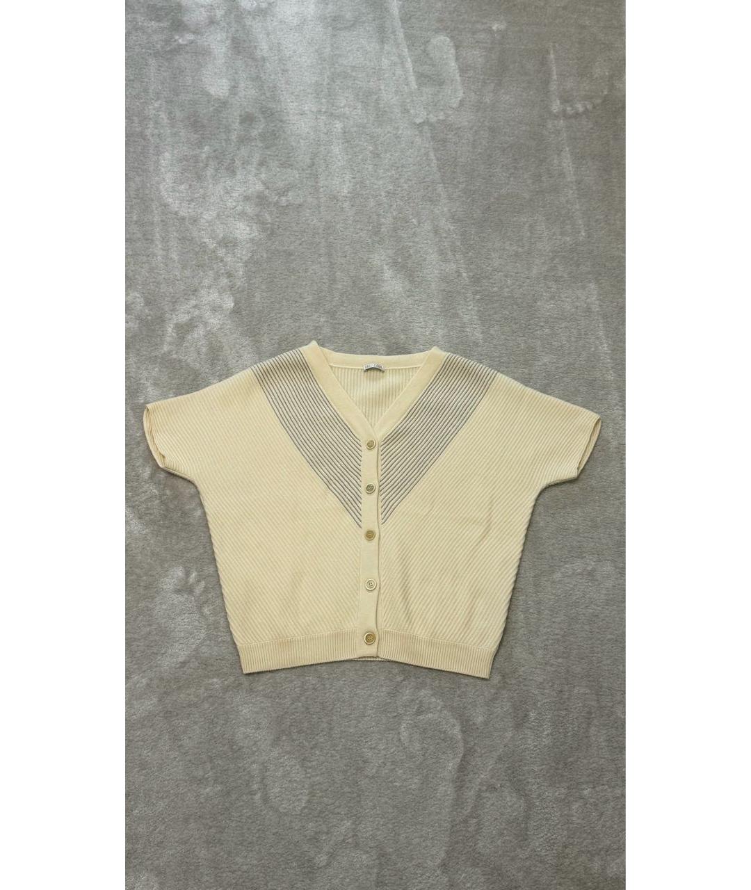 BRUNELLO CUCINELLI Белый кашемировый джемпер / свитер, фото 7