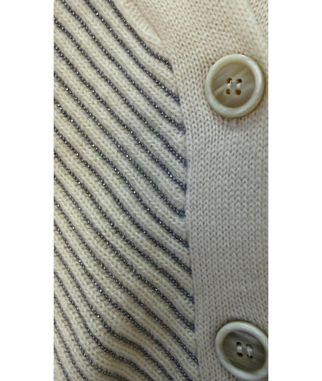 BRUNELLO CUCINELLI Белый кашемировый джемпер / свитер, фото 4