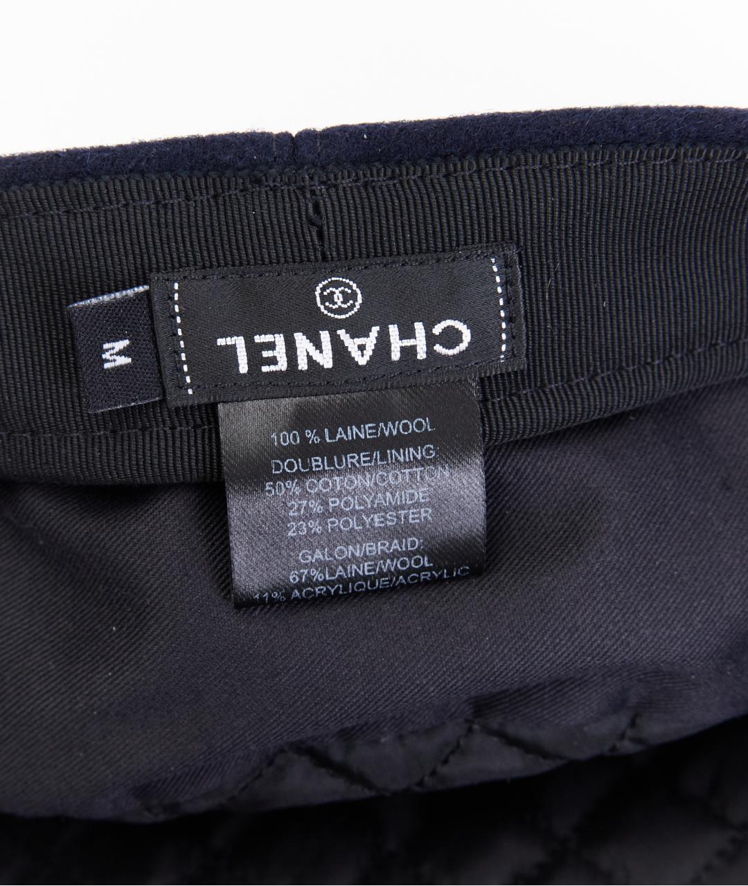 CHANEL Синяя шерстяная кепка, фото 3