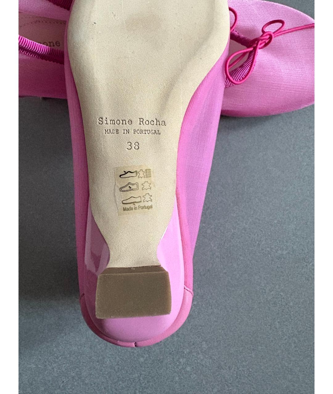 SIMONE ROCHA Розовые туфли, фото 6