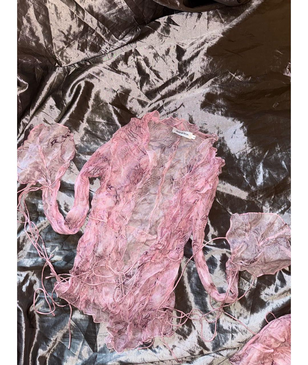 RAT&BOA Розовый вискозный костюм с юбками, фото 4