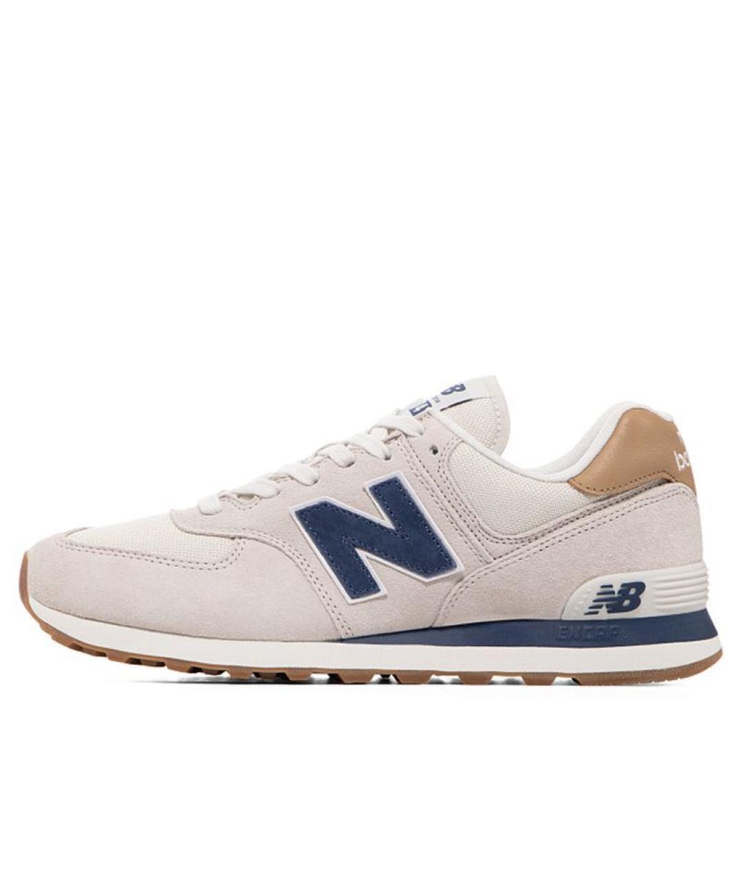 NEW BALANCE Синие замшевые низкие кроссовки / кеды, фото 2