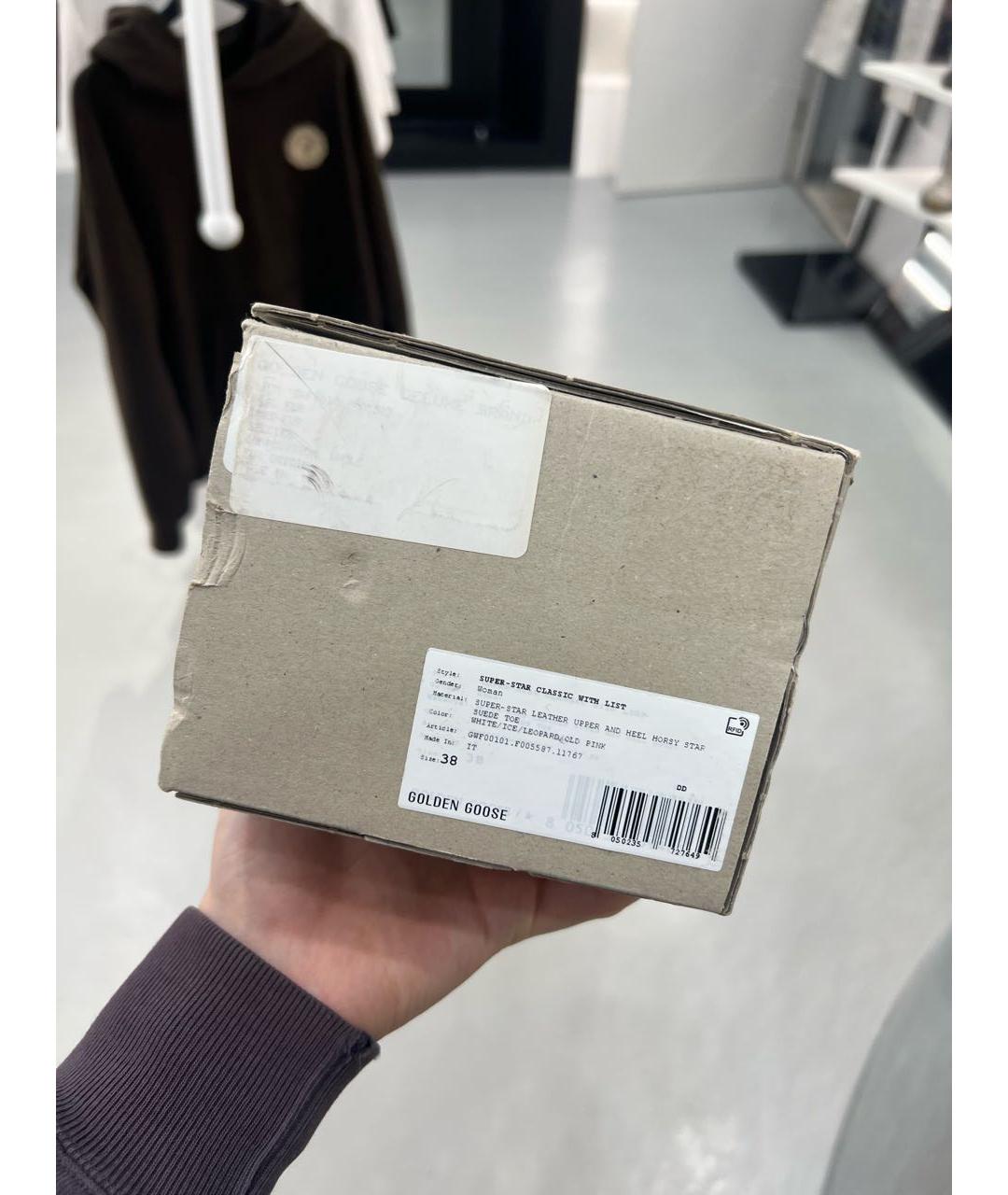 GOLDEN GOOSE DELUXE BRAND Белые кожаные кроссовки, фото 6