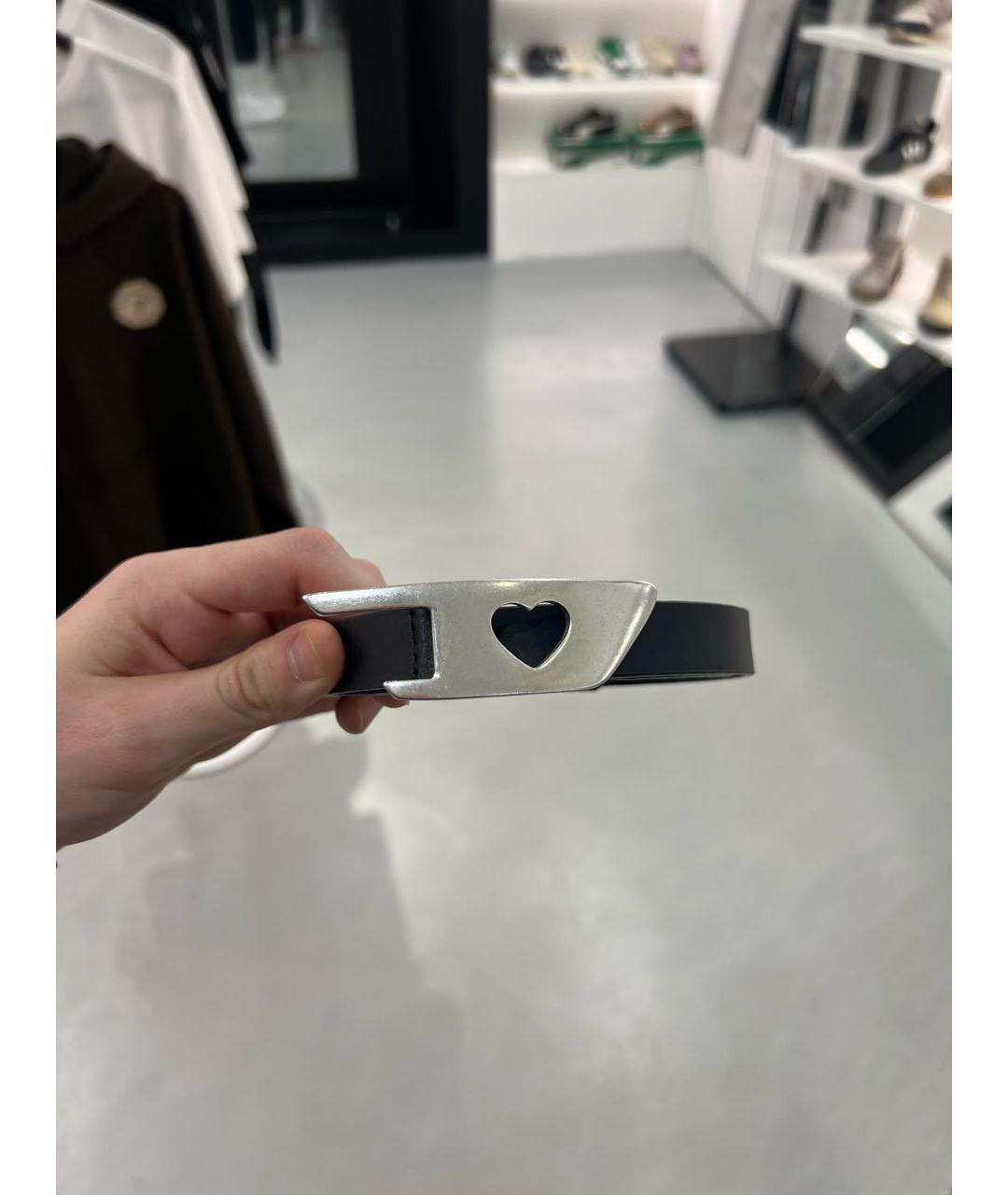 DIESEL Черный кожаный ремень, фото 2