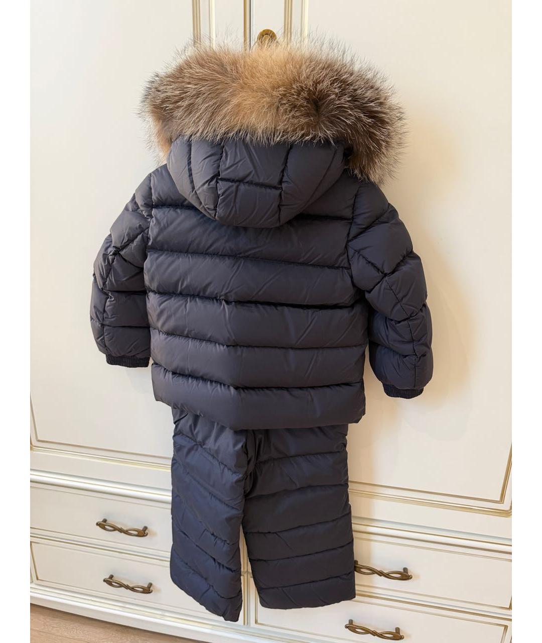 MONCLER Темно-синий комбинезон, фото 4