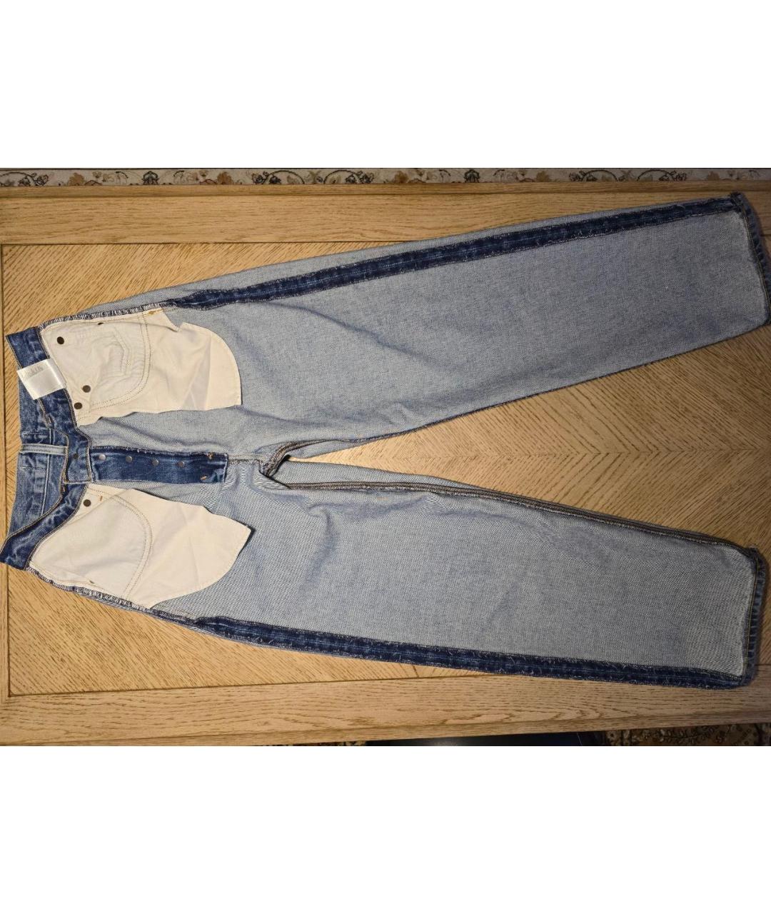 AGOLDE Синие хлопковые прямые джинсы, фото 3