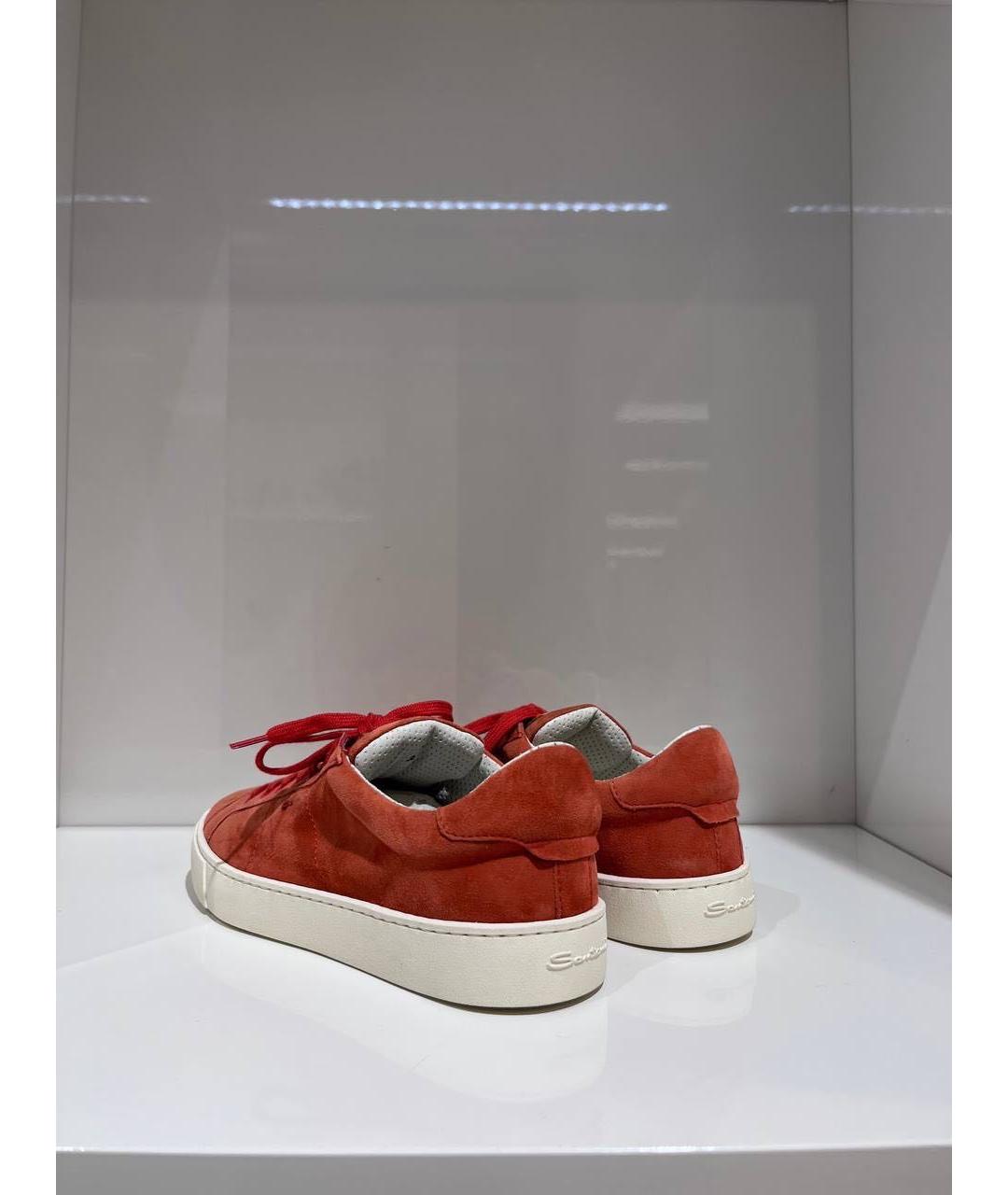 SANTONI Красные замшевые кеды, фото 3