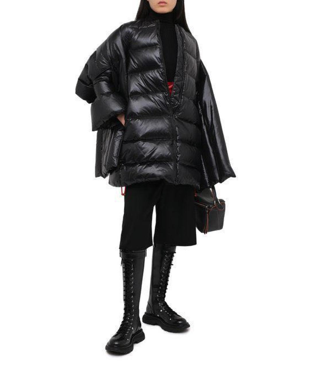 VALENTINO Черный полиамидовый пуховик, фото 3