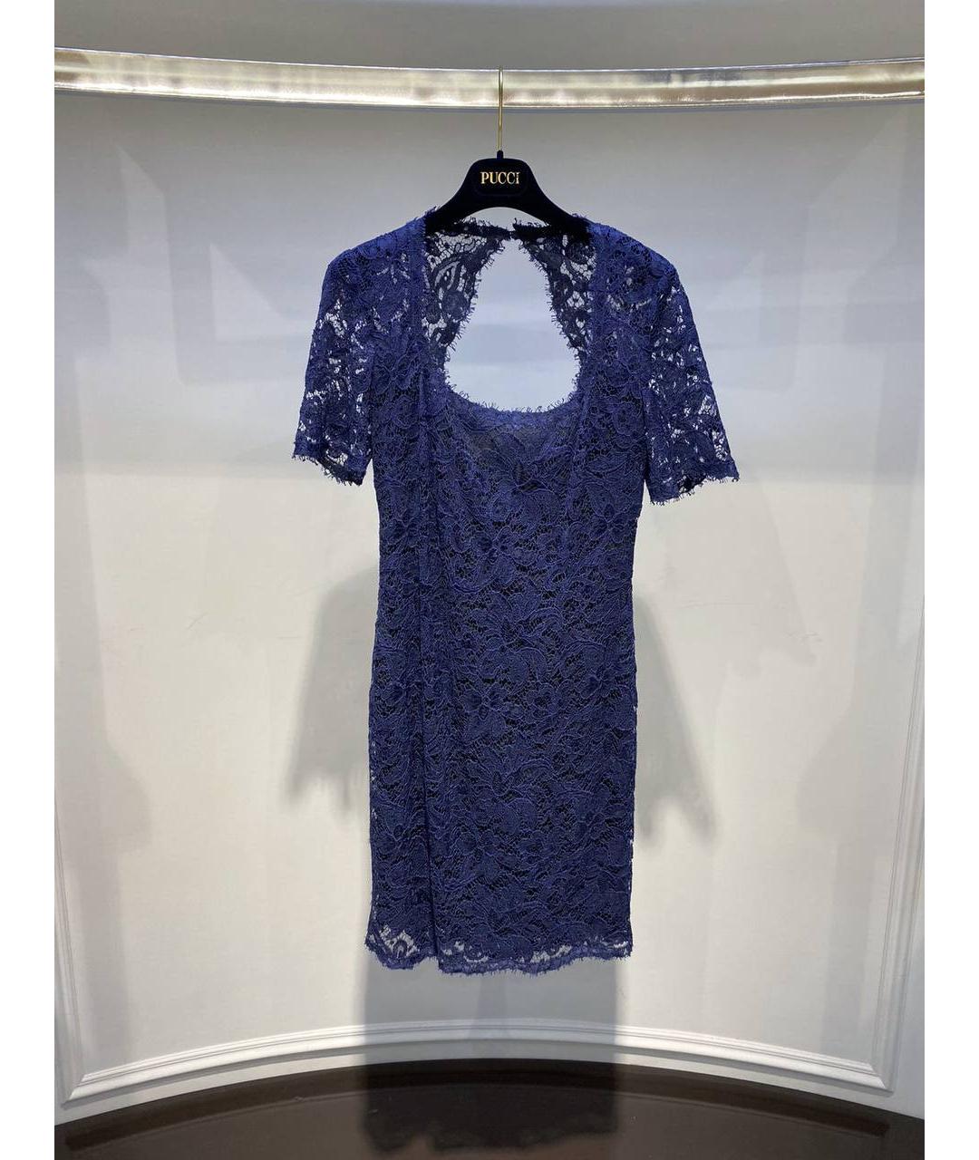 EMILIO PUCCI Синее шелковое вечернее платье, фото 4