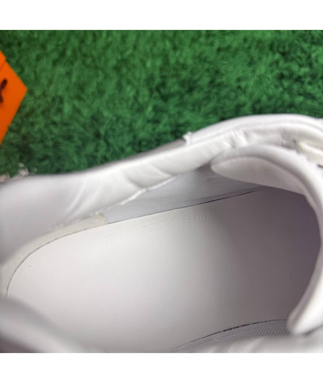 HERMES Серые текстильные высокие кроссовки / кеды, фото 6