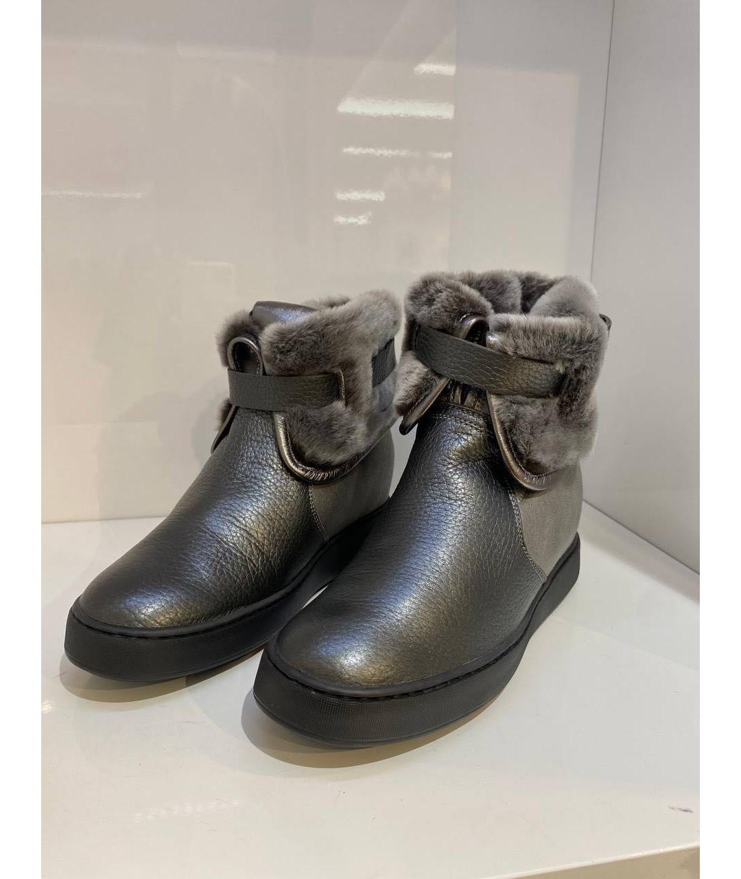 SANTONI Мульти кожаные полусапоги, фото 2