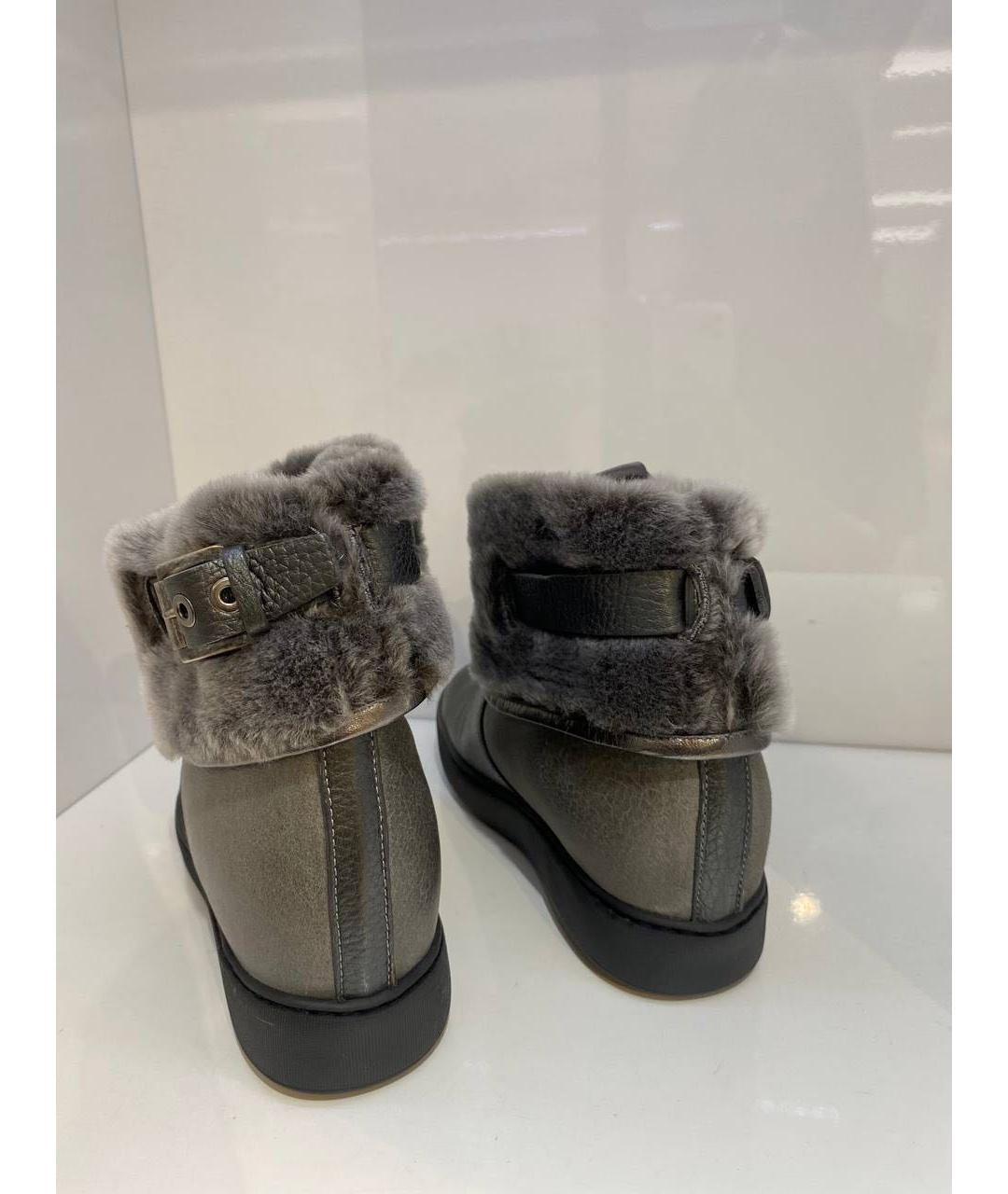 SANTONI Мульти кожаные полусапоги, фото 3