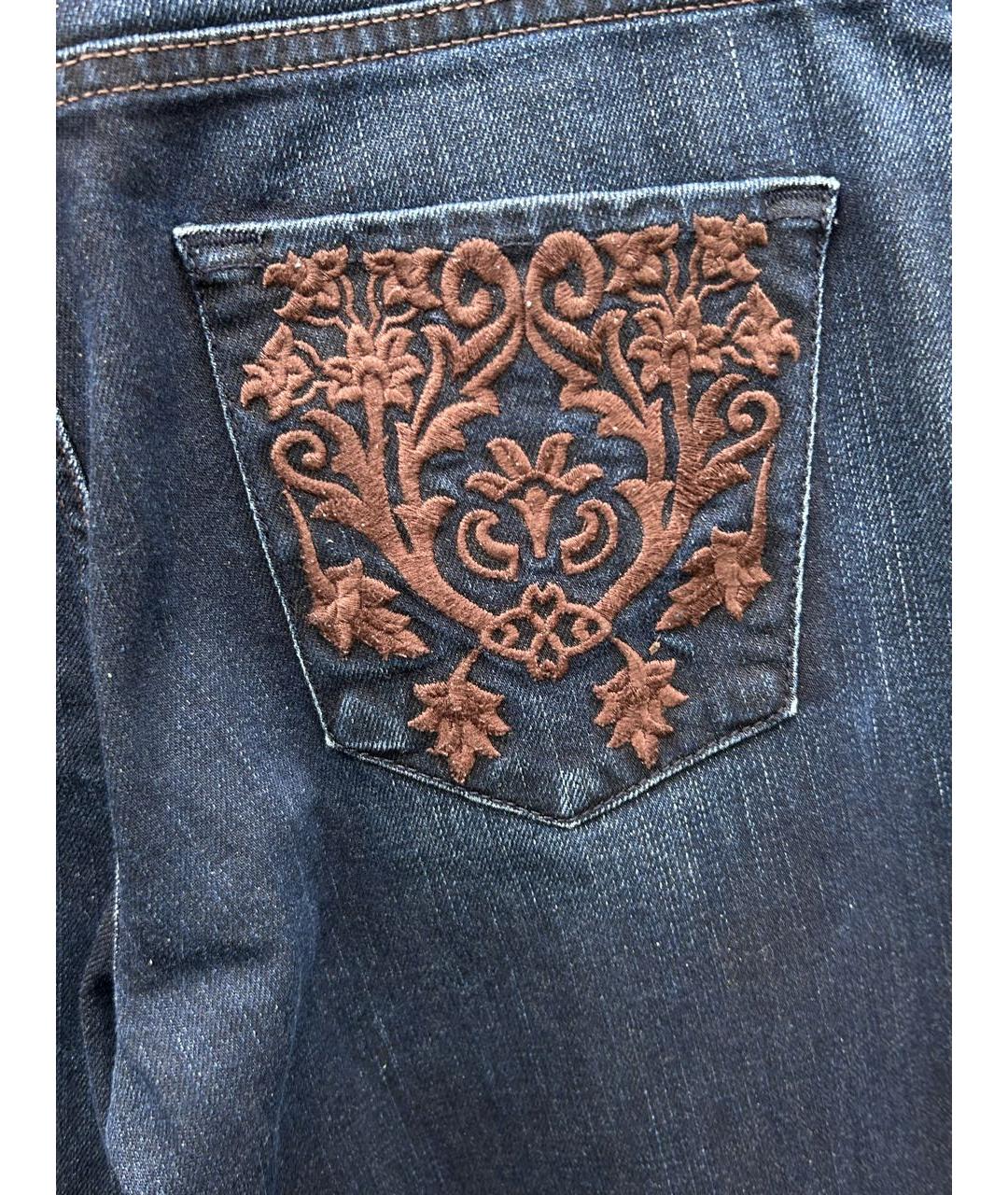 TRUSSARDI Темно-синие прямые джинсы, фото 7