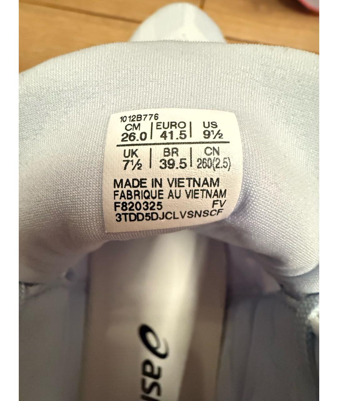 ASICS Голубые текстильные кроссовки, фото 6