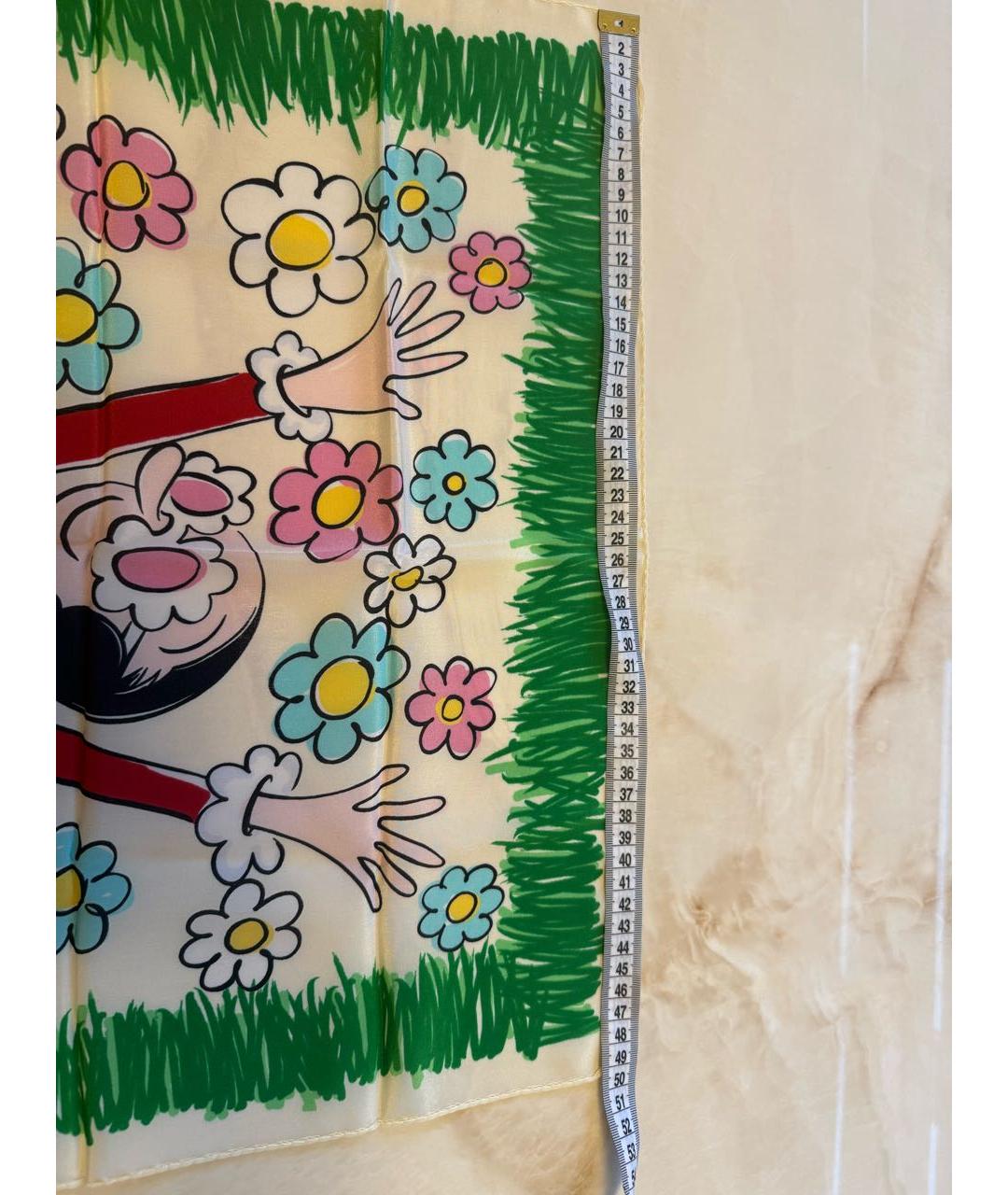 LOVE MOSCHINO Мульти шелковый платок, фото 4