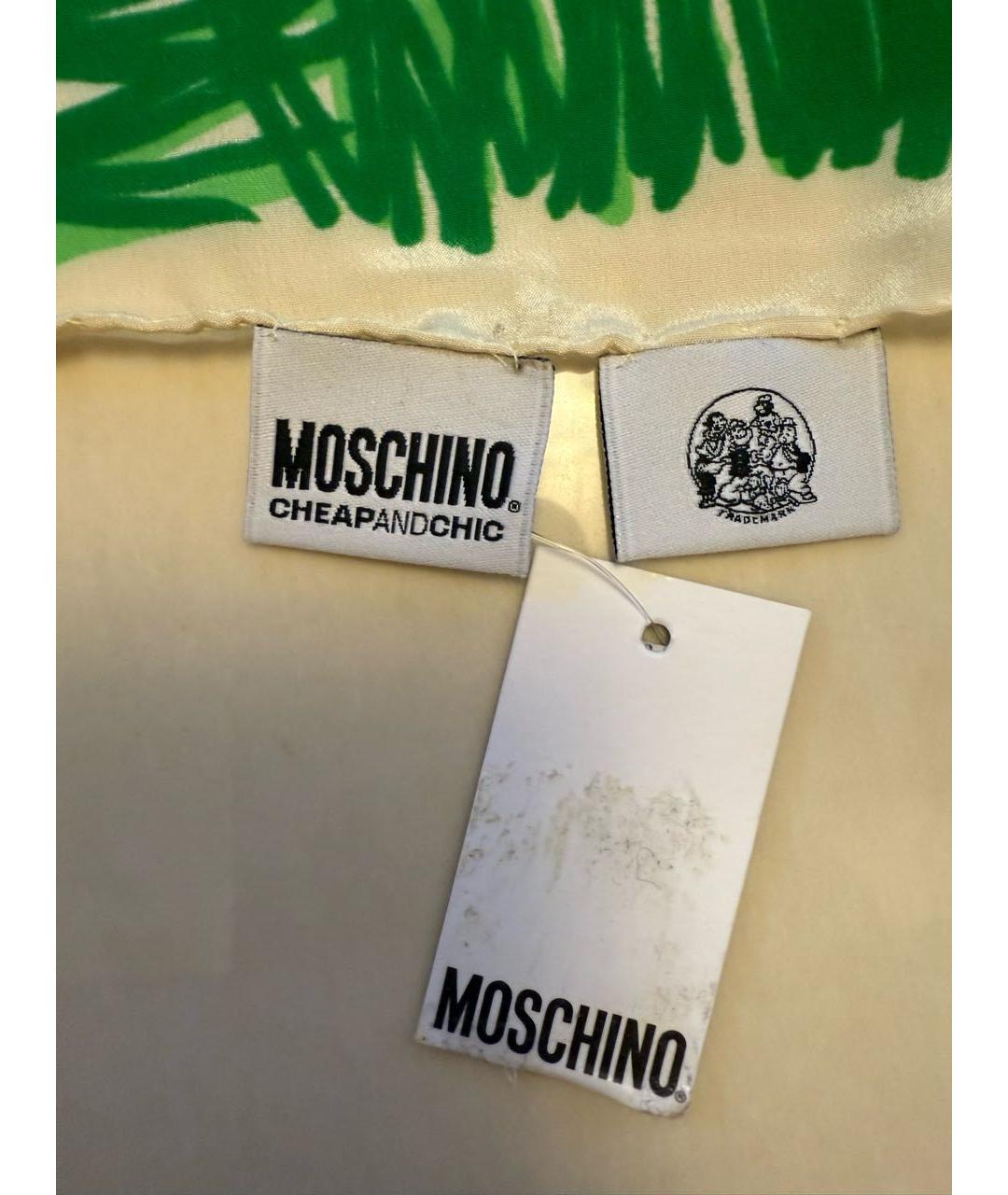 LOVE MOSCHINO Мульти шелковый платок, фото 6