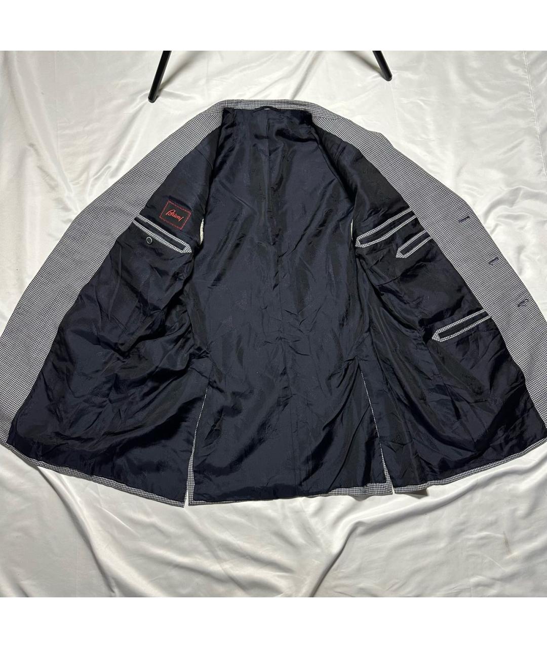 BRIONI Серый шерстяной пиджак, фото 3