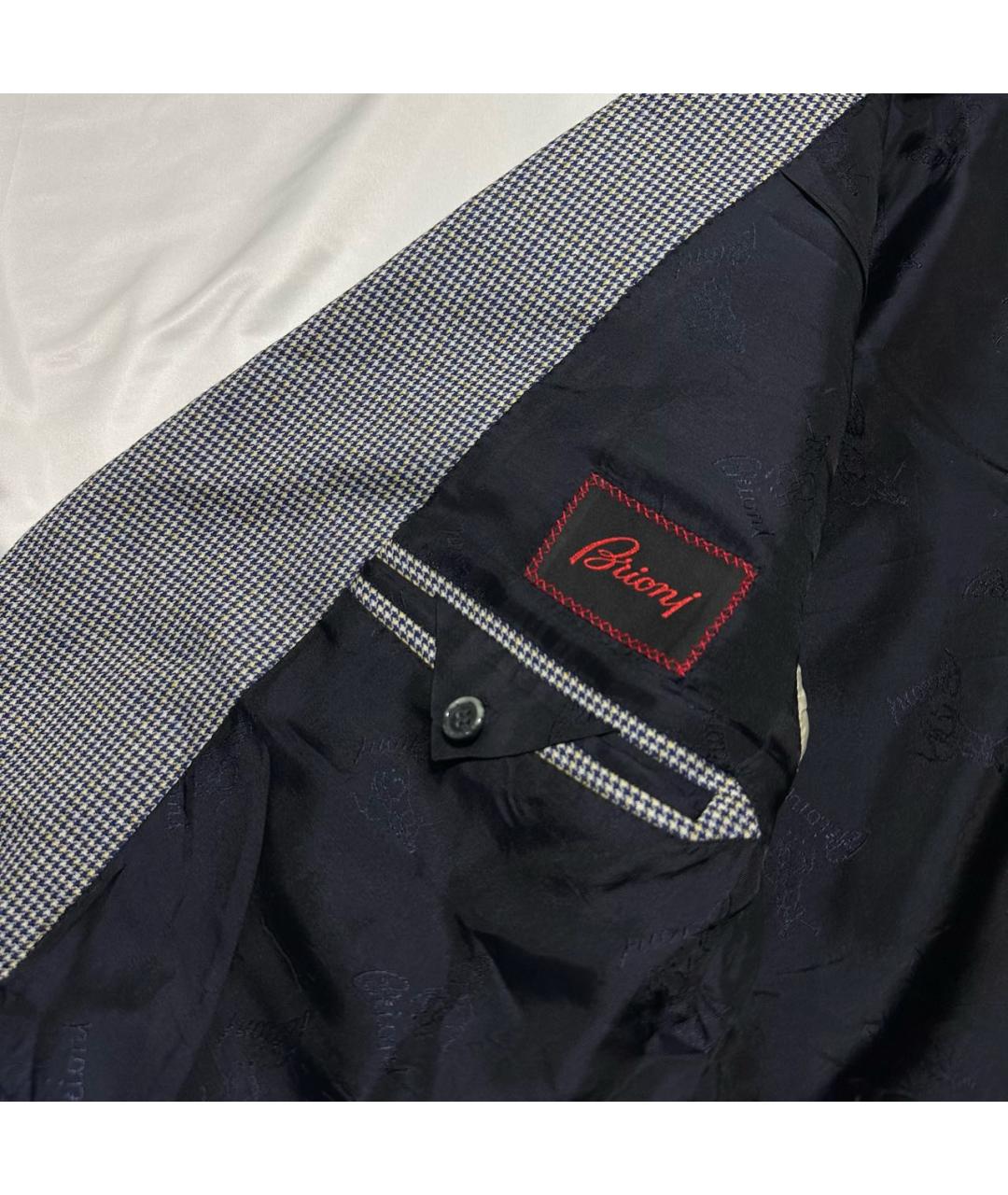 BRIONI Серый шерстяной пиджак, фото 6