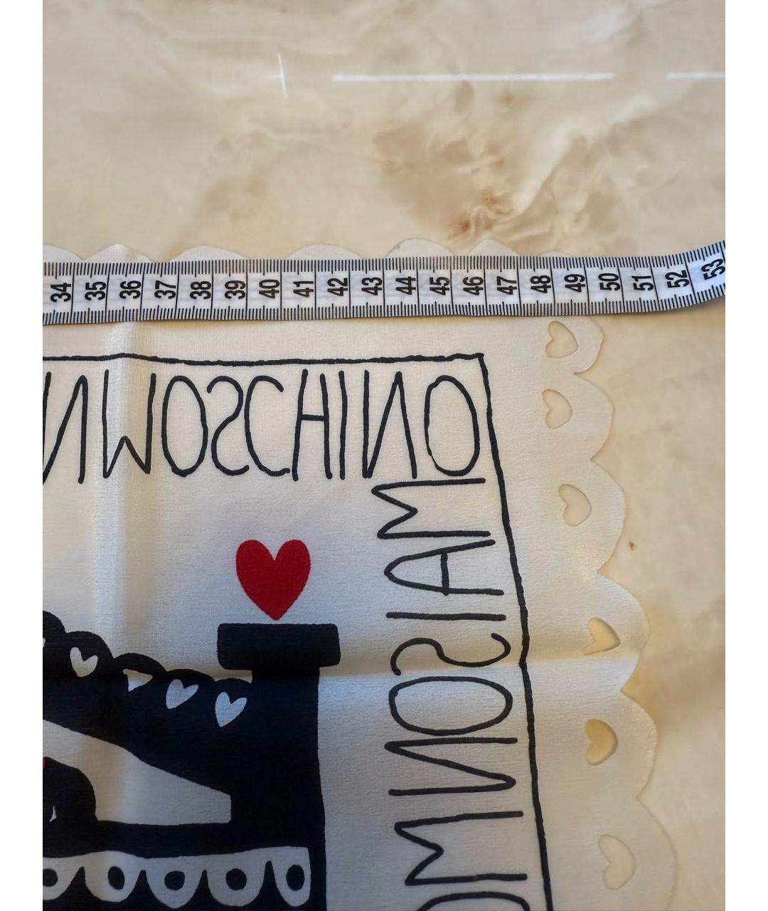 LOVE MOSCHINO Мульти шелковый платок, фото 4