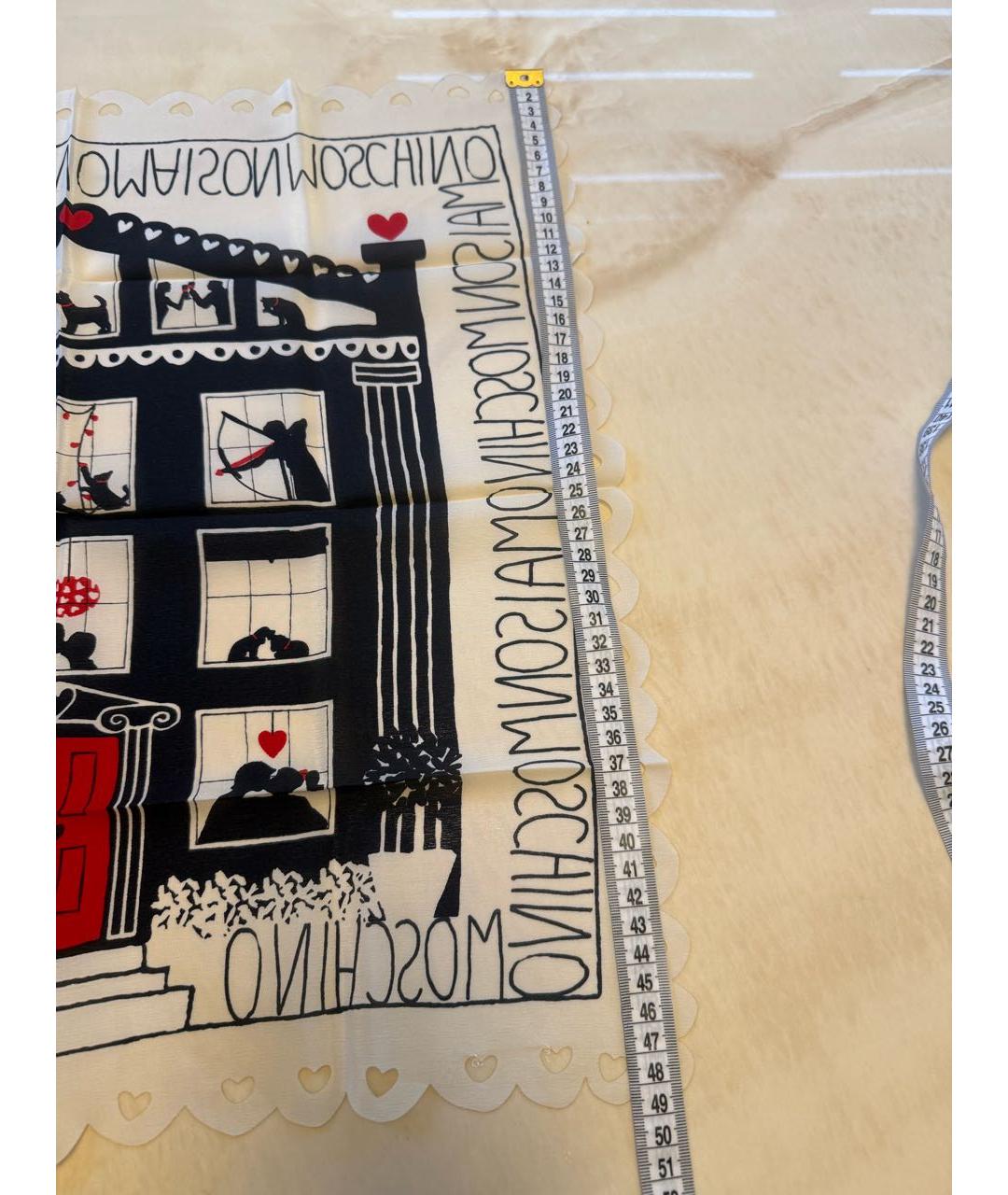 LOVE MOSCHINO Мульти шелковый платок, фото 3