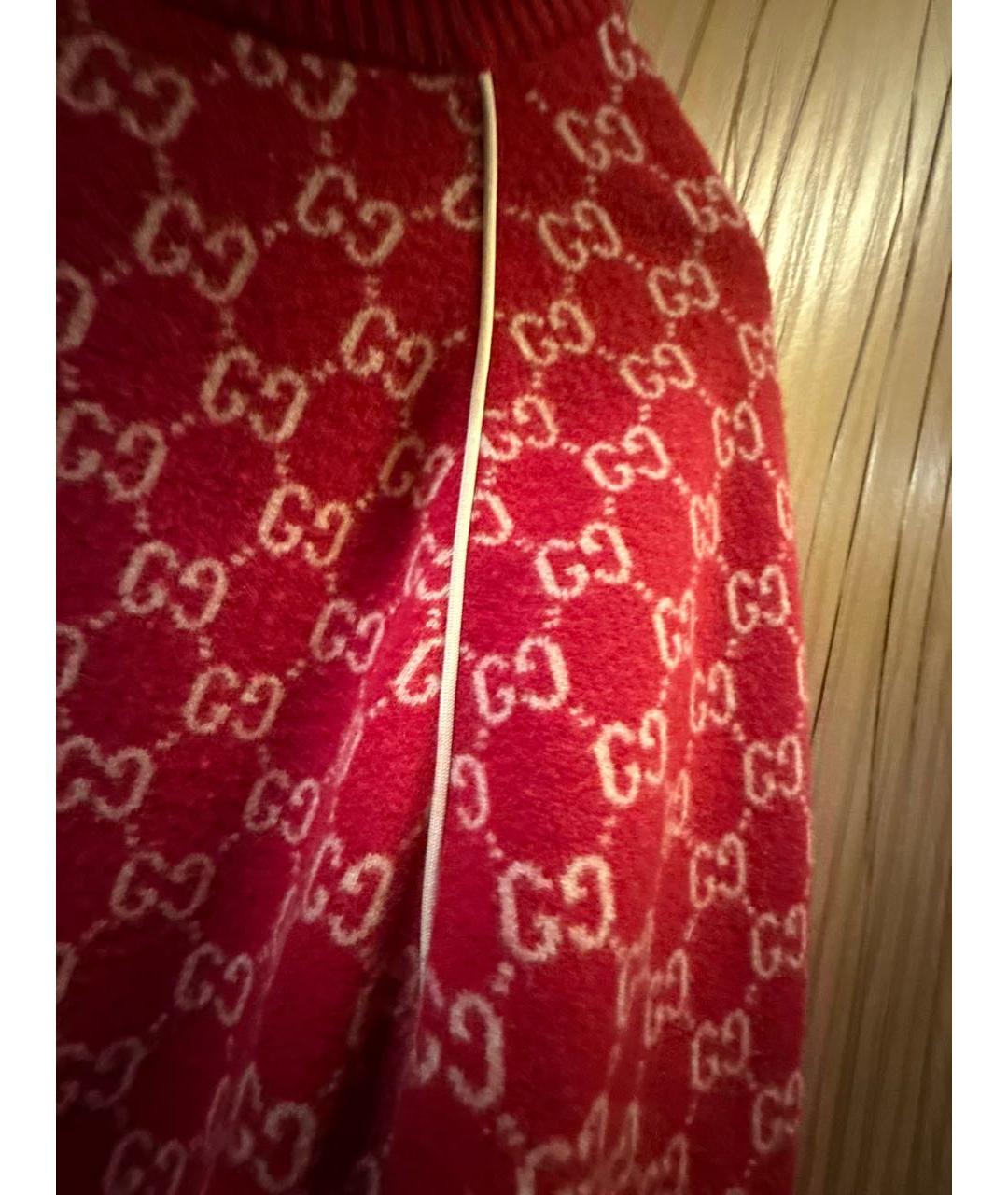 GUCCI Красный шерстяной кардиган, фото 5