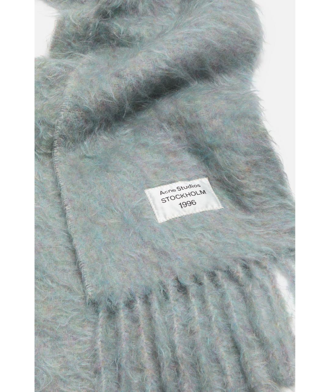 ACNE STUDIOS Голубой шарф, фото 3