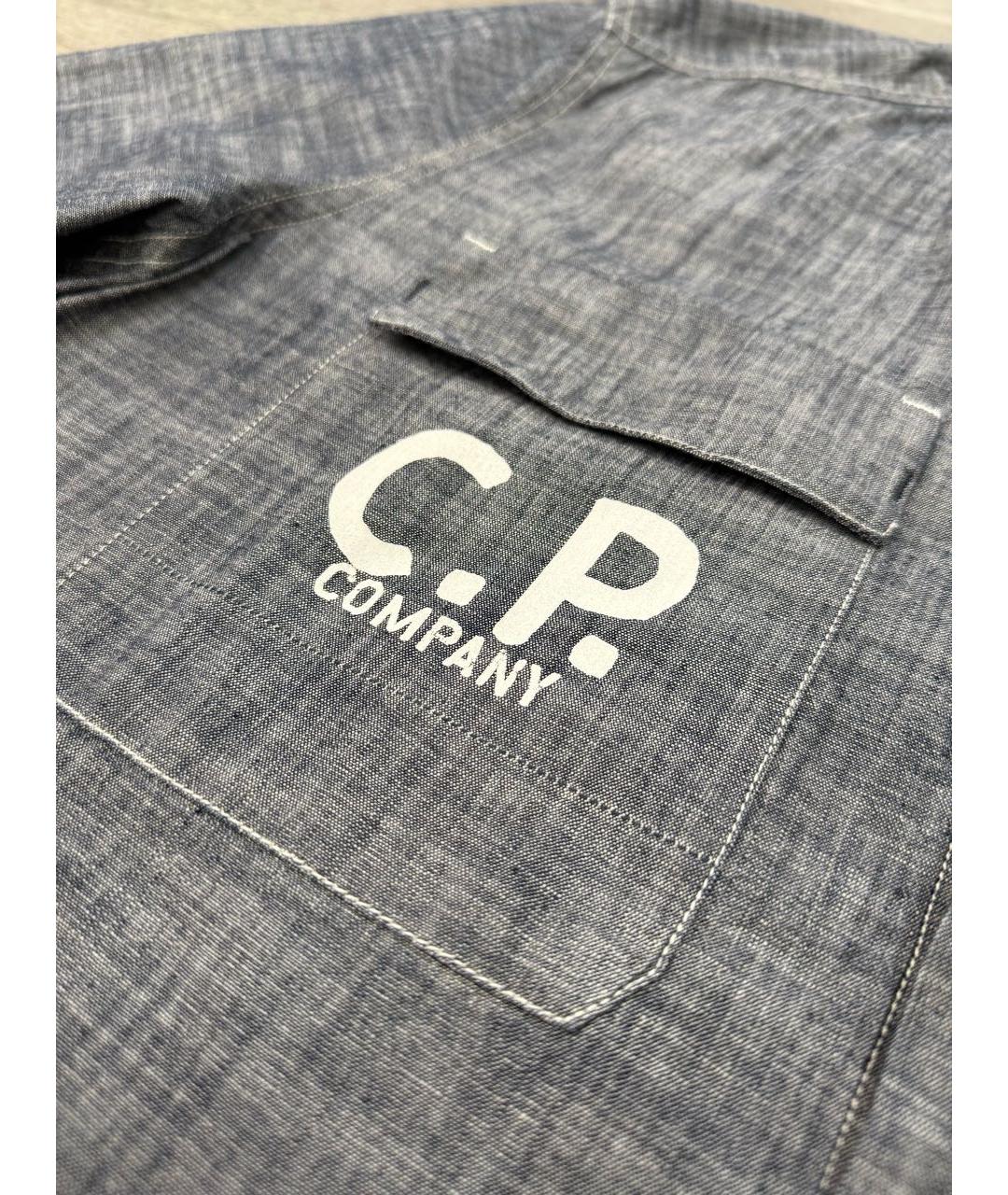 CP COMPANY Серая хлопковая кэжуал рубашка, фото 4
