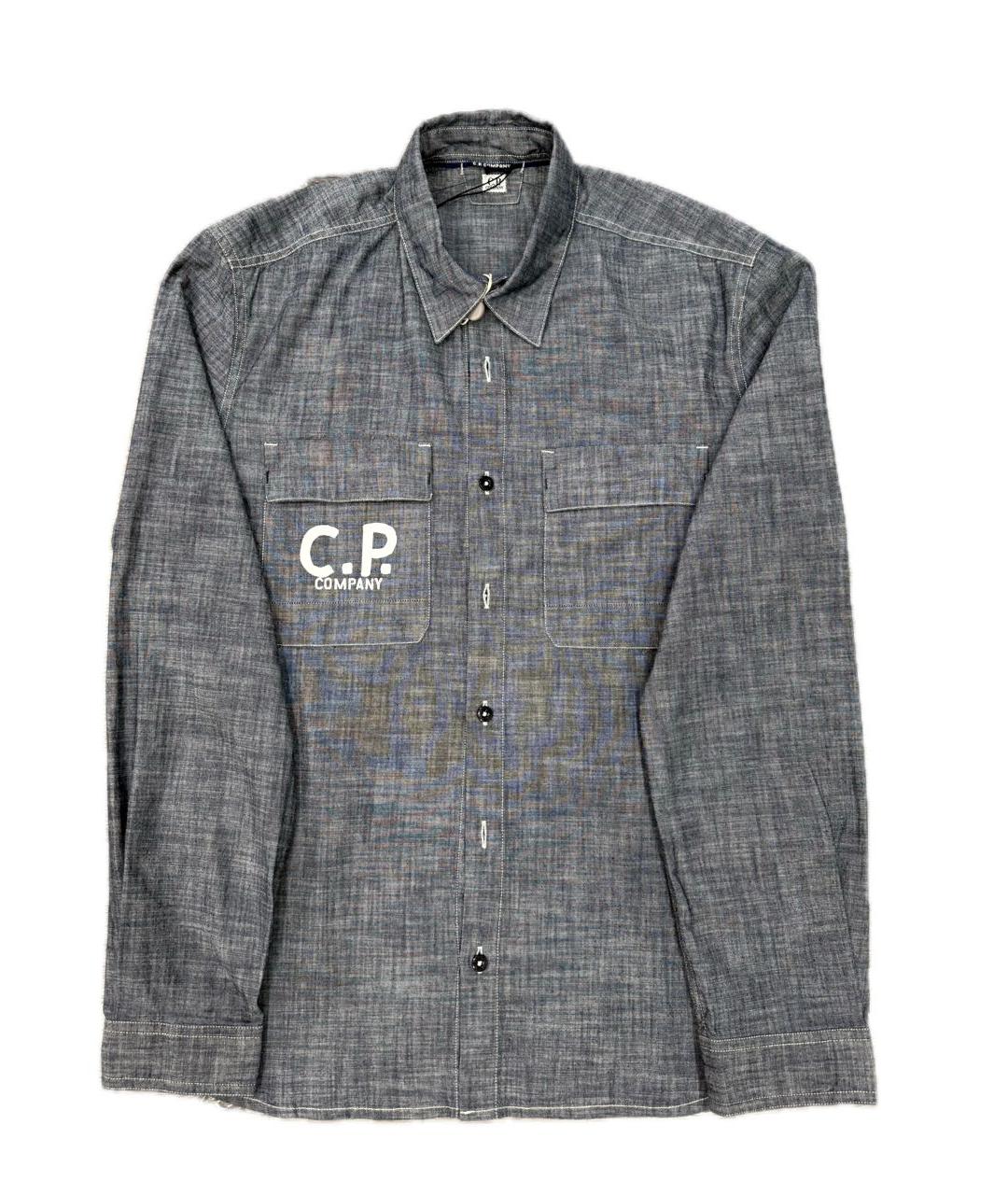 CP COMPANY Серая хлопковая кэжуал рубашка, фото 2