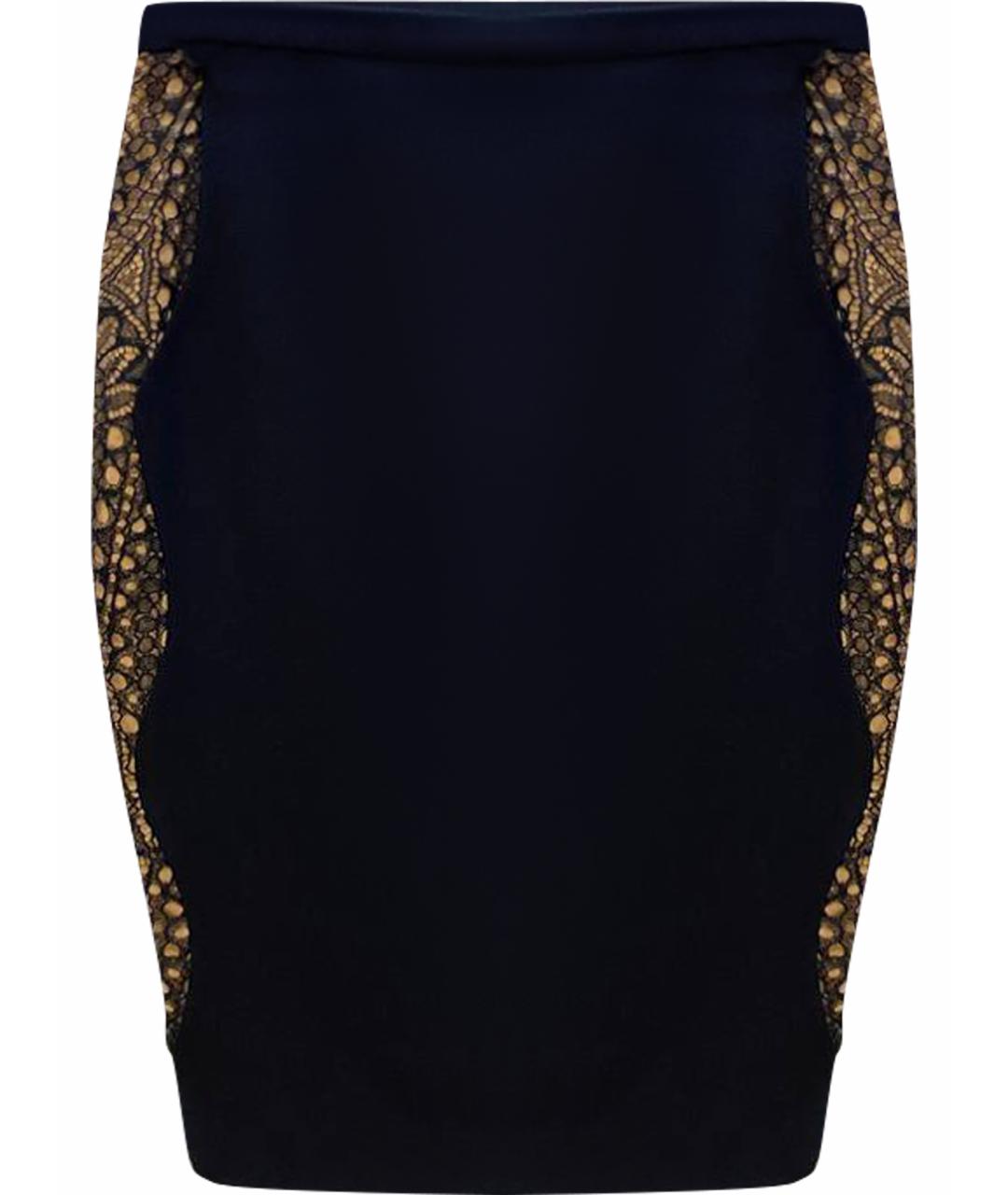 EMILIO PUCCI Черная шерстяная юбка миди, фото 1