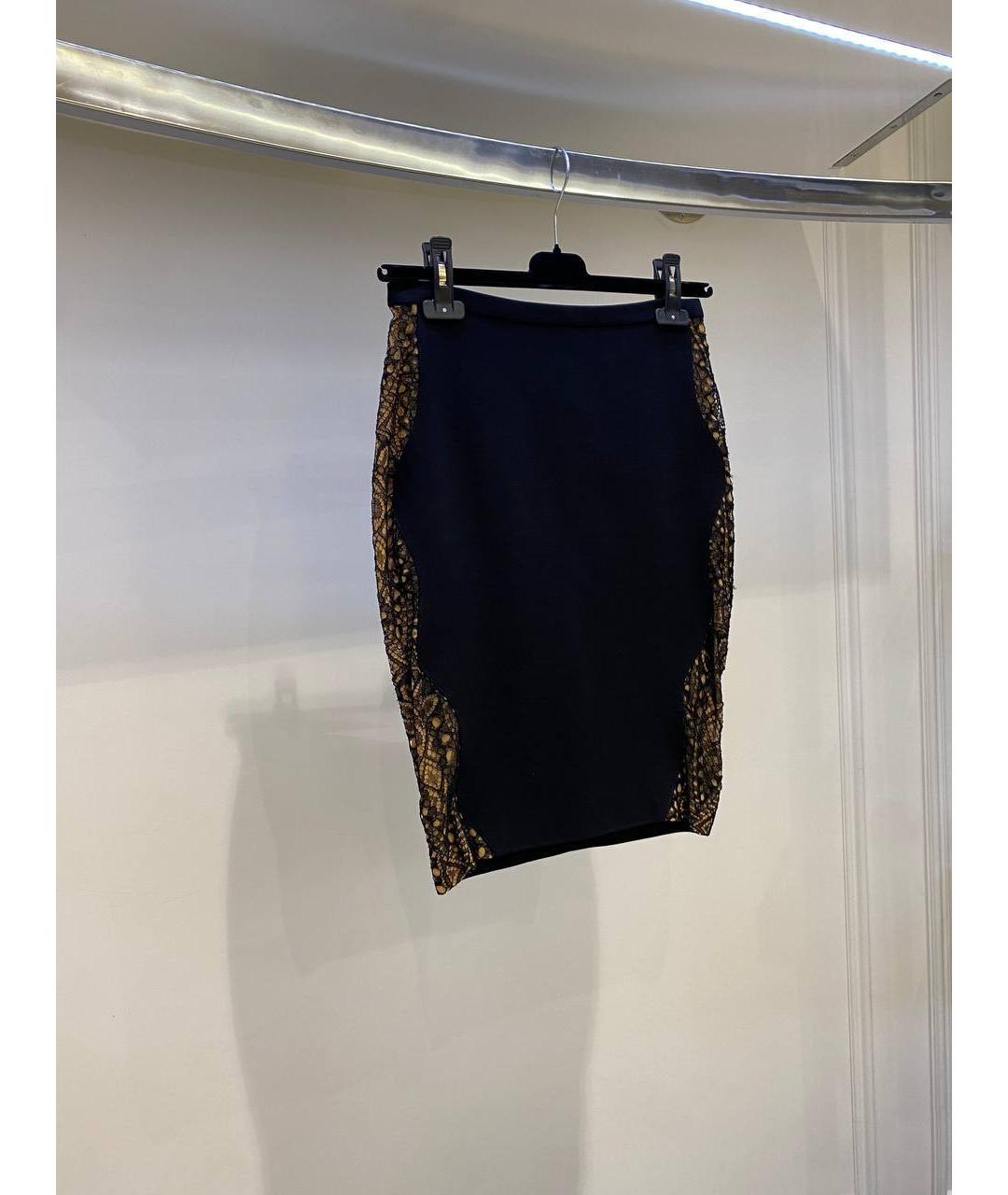 EMILIO PUCCI Черная шерстяная юбка миди, фото 2