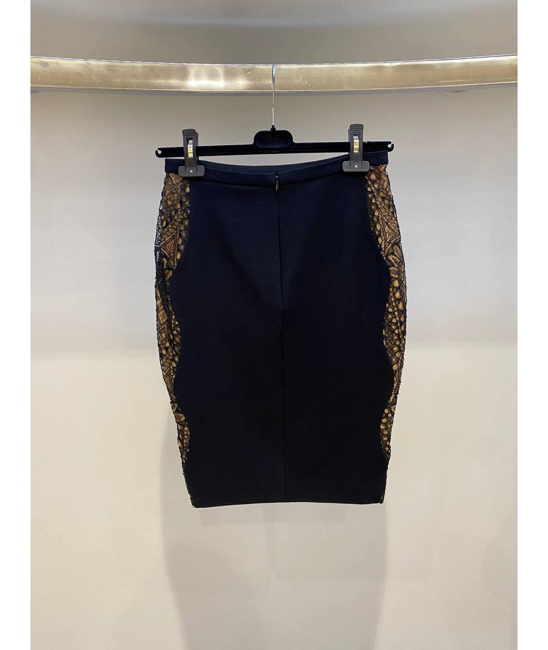 EMILIO PUCCI Черная шерстяная юбка миди, фото 4